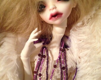 Dark Lavender & Mauve Necklace