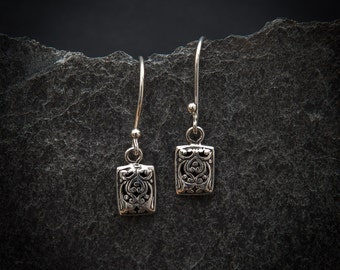 Sterling Silver Filigree Drop Earrings