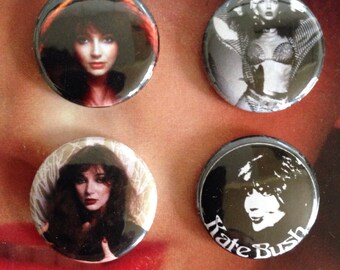 Kate Bush set of four 1 inch badges