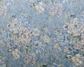 Vintage Cotton Floral Tablecloth 50 x 70