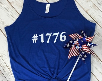 READY TO SHIP*** 4th of July #1776 Tank Top