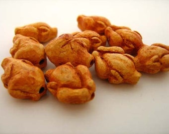 20 Tiny Roast Chicken Beads - CB681