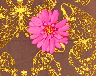 Cotton Fabric | Tina Givens | Free Spirit Fabrics | Treetop Fancy | Huckleberry | TG52-Coal