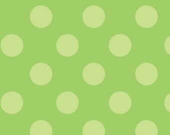 Trick or Treat Green Dots by Doodlebug Designs, inc. for Riley Blake, 1/2 yard