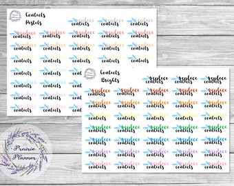 Replace Contacts - Planner Stickers