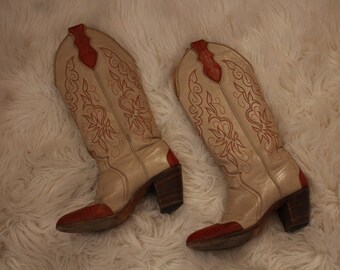 Amazing vintage western women's boots size 6