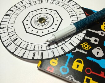 Coded Messages Secret Agent Tool Printable - Cipher Wheel Decryption Encryption Enigma Decoder Spy Digital File