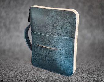 Leather Travel Folio Organizer Portfolio Case iPad Pro Hand-made