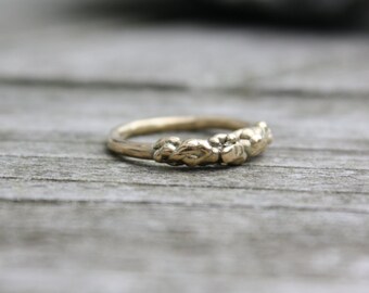 MADE TO ORDER 14k Yellow Gold Molten Ring