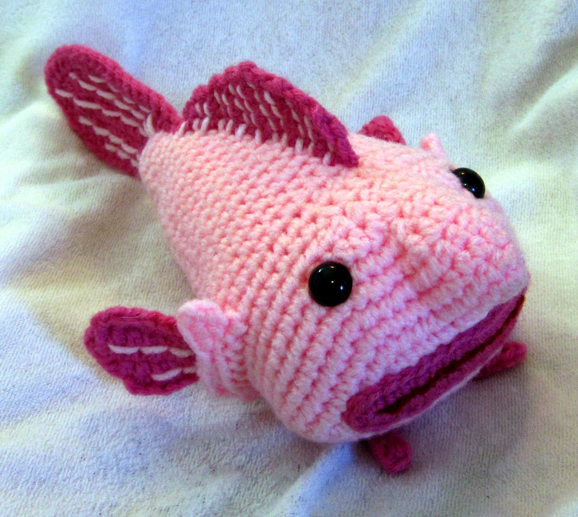 Small amigurumi blobfish made to order