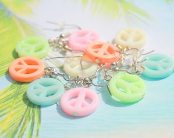 Earrings Hippie Peace and Love