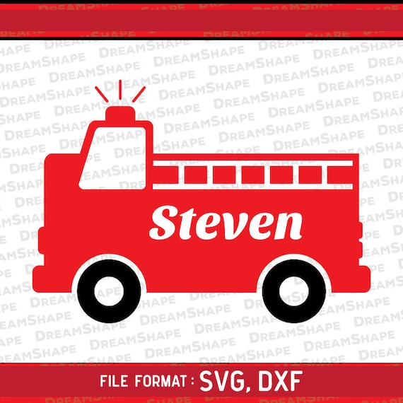 Download Fire Truck SVG Files Fire Truck DXF Files Fireman Cutting