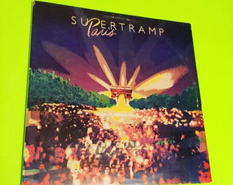 SUPERTRAMP: Paris & Crime Of The Century - double vinyl record album LP classic rock vintage retro seventies 70s '70s 70's 1970s 80s '80s