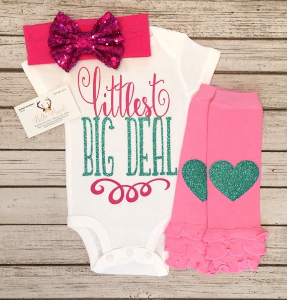 Baby Girl Clothes Littlest Big Deal Bodysuit Baby Girl Big