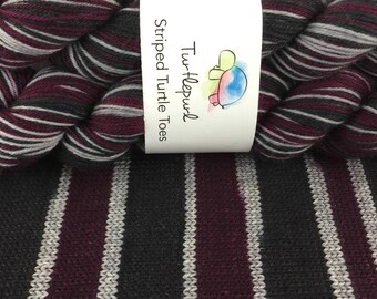 Gothic Plum - Hand-Dyed Self-Striping Sock Yarn