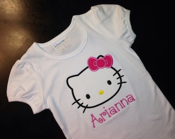 Hello Kitty Shirt - Girly Ruffle Hem Shirt