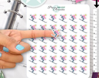 Ski Stickers Snow Stickers Sport Stickers Planner Stickers Erin Condren Functional Stickers NR1237