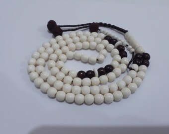 Wonderful Natural Camel Teeth Bone 100+10 Islamic Prayer Beads Misbaha Tasbih Tesbih Subha Komboloi Rosary Handmade Art