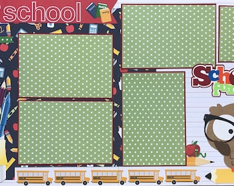 School Scrapbook Page Kit