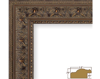 Craig Frames, 11x17 Inch Antique Mahogany Picture Frame, Medici 1.5" Wide (95351117)