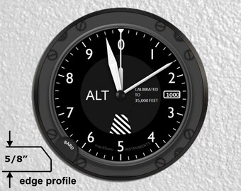 Aviation Altimeter Large Wall Plaque