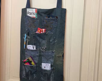 Organizer pockets denim