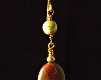 Red creek jasper earrings