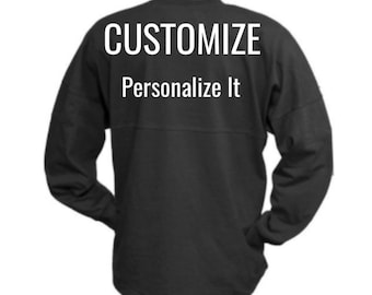 Personalized Pennant Billboard Crew Jersey ~ Custom Jersey ~ Monogrammed Spirit Shirt ~ Oversized Shirt ~ Team Shirt ~ Gifts for Her