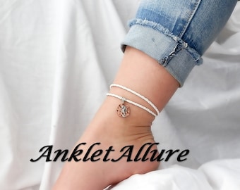 LEATHER Ankle Bracelet BEACH Anklet SEAHORSE Ankle Bracelet Wrap Anklets for Women Guaranteed