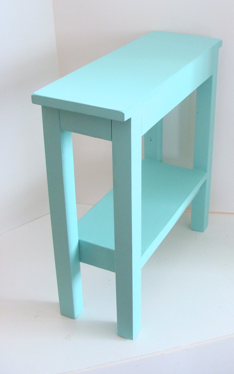 End Table Narrow Side Table Painted Furniture Wood Table