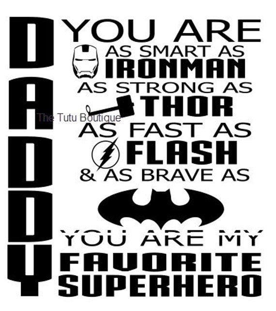 Download Daddy You are My Favorite Superhero SVG Father's day