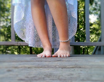 Minimalist Anklet - Boho Anklet, Ankle Bracelet, Simple Anklet, Hippie Anklet, Boho Beaded Bracelet, Beach Anklet, Minimalist Jewelry
