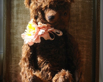 PDF Epattern for 14 inch Artist Mohair Traditional Style Bear Chocolate by Sasha Pokrass