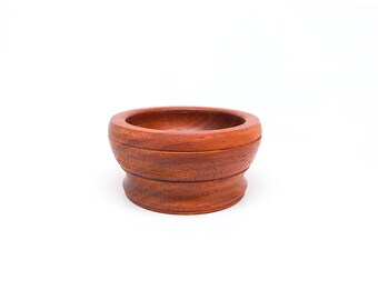 Exotic handmade African Padauk mini bowl