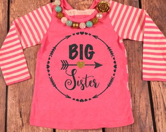Big Sister Shirt Big Sister Announcement Shirt Big Sister