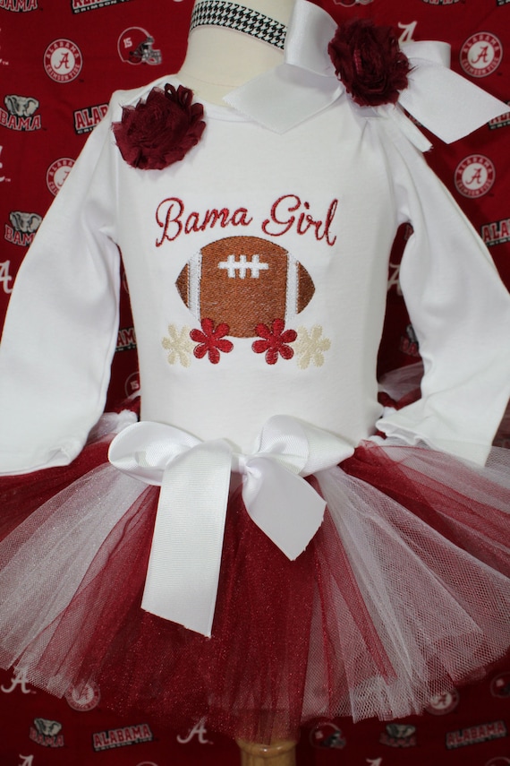 Bama girl outfit Alabama baby girl outfit Crimson and white