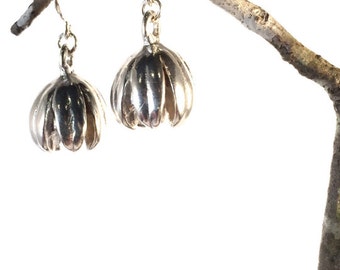 Crepe Myrtle Pod Earrings Sterling Silver