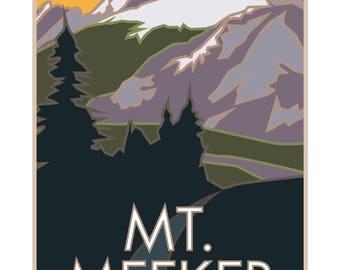 Mt. Meeker Poster Rocky Mountain National Park