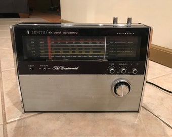 Zenith 6-band Transistor Radio "The Continental"