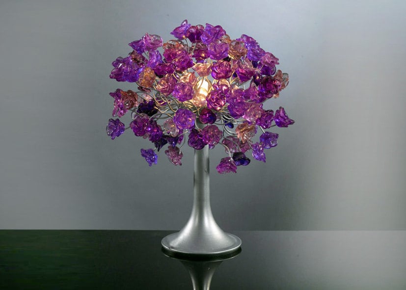 Purple Table lamp modern table light bedside table lamp with