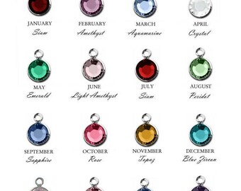 Add a Birthstone Channel Drop Charm