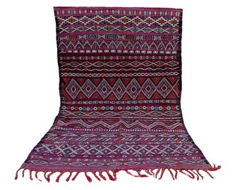 Antique Kilim Berry Purple Orange 145 x 315 cm