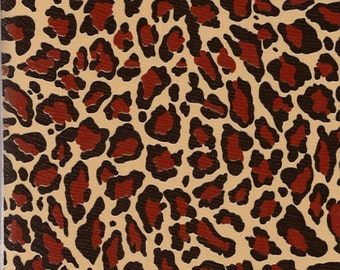 Leopard Oilcloth Fabric By The Yard
