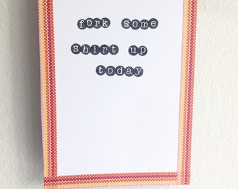 Fork some Shirt up Today: Small The Good Place Wall Art Print