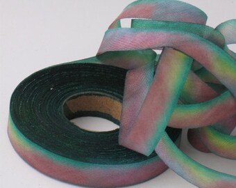 SILK RIBBON bias-cut hand dyed