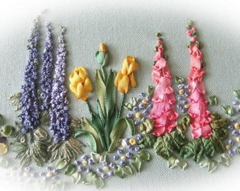 Silk Ribbon Embroidery - Spring Garden - Full kit