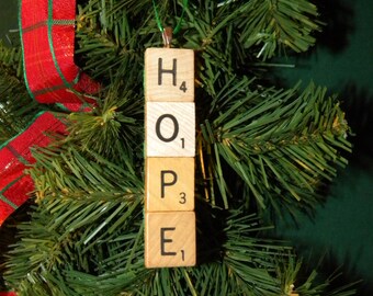 Hope Scrabble Ornament 7457