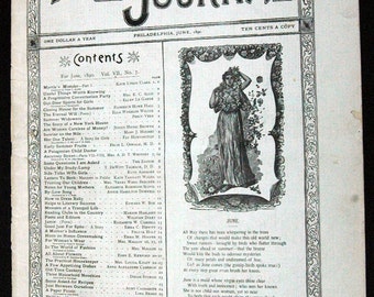 The LADIES' HOME JOURNAL (Issue of June 1890)
