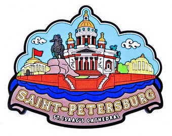 Souvenir. 3D. a magnet on the fridge. attractions in St. Petersburg.Eraser .