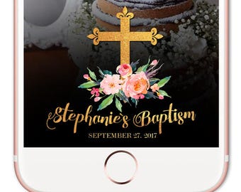 Snapchat filter birthday, Baptism Snapchat Filter, Baptism Snapchat Geofilter, Christening Snapchat Geofilter, Snapchat Birthday, Filter